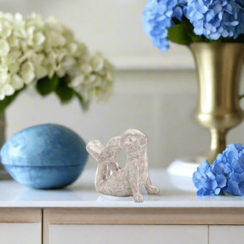 Yoga Bunny Figurines – Cute & Whimsical Home Decor, Perfect Gift for Animal Lovers, Yoga Enthusiasts Bunny figurine Small