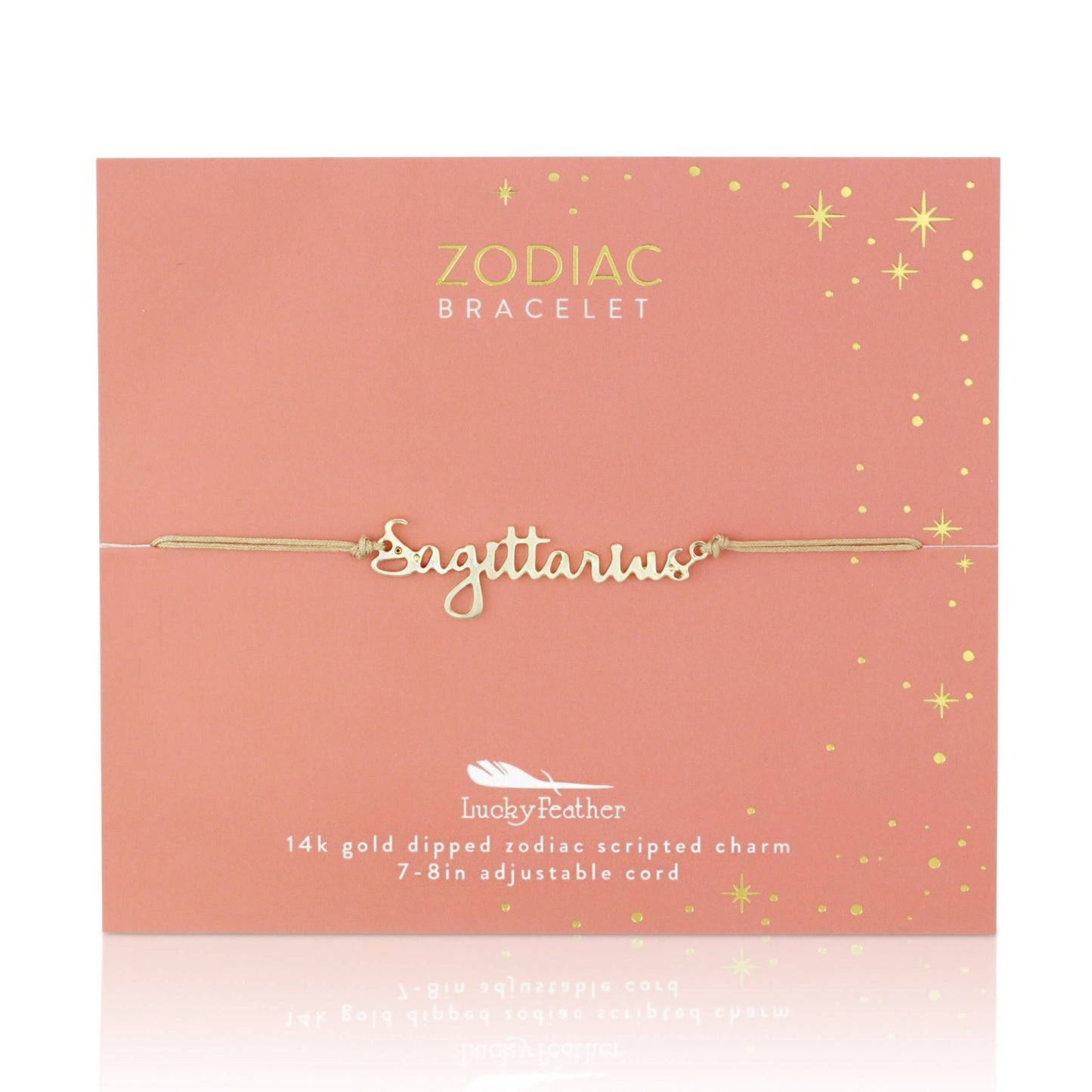 SAGITTARIUS Zodiac Bracelet Gold - November 22 - December 21 Zodiac Sign Bracelets