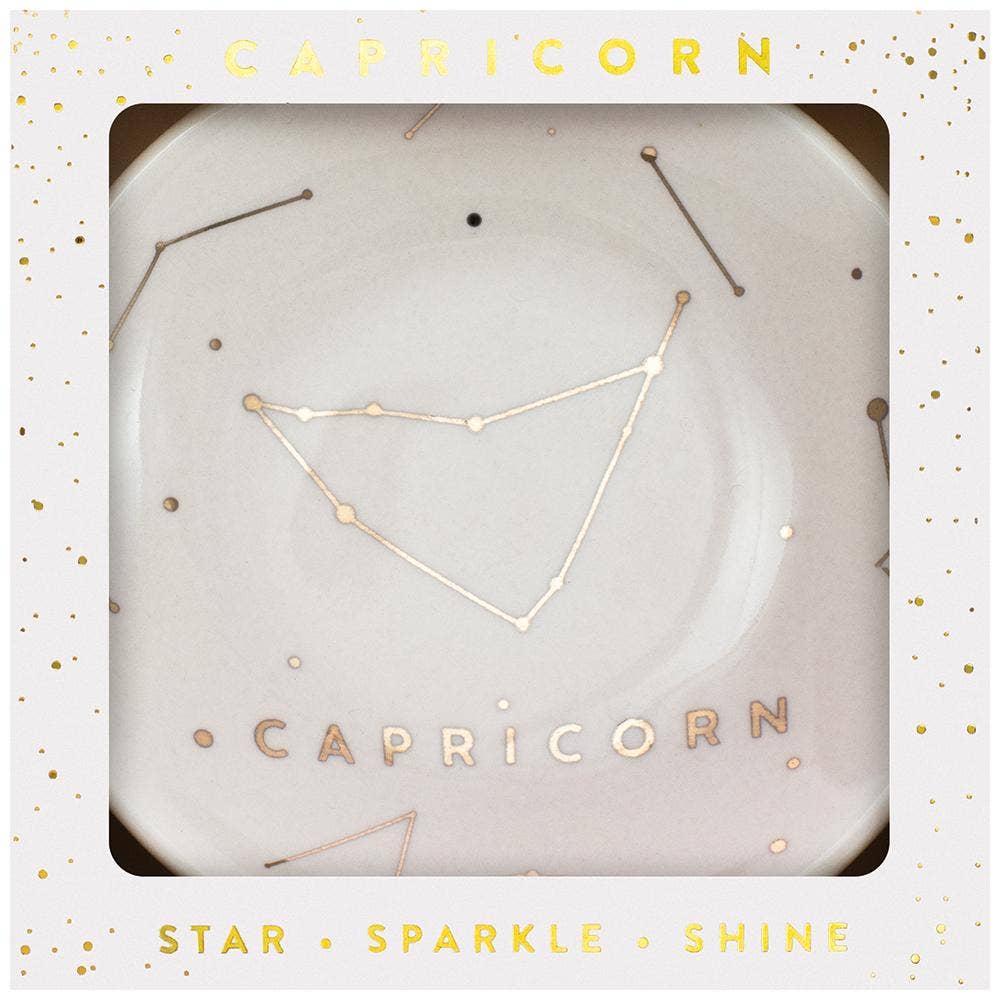 Capricorn Zodiac Jewelry Dish - (Dec 22 - Jan 19) Ring Dishes & Trays