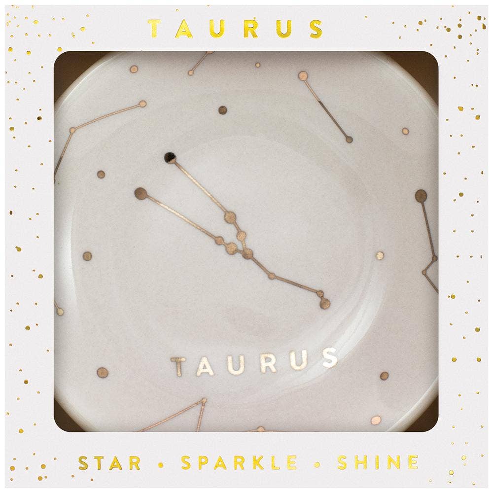 Taurus Zodiac Jewelry Dish - (Apr 20 - May 20) Ring Dishes & Trays