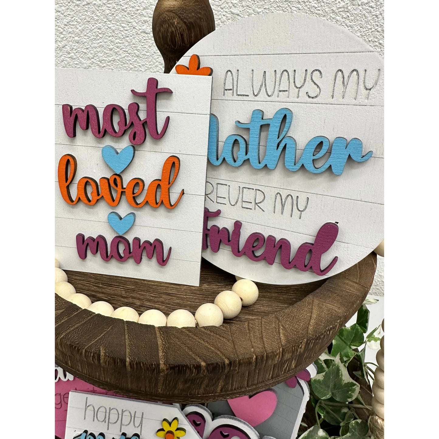 Dear Mom Tiered Tray Decor Tiered Tray