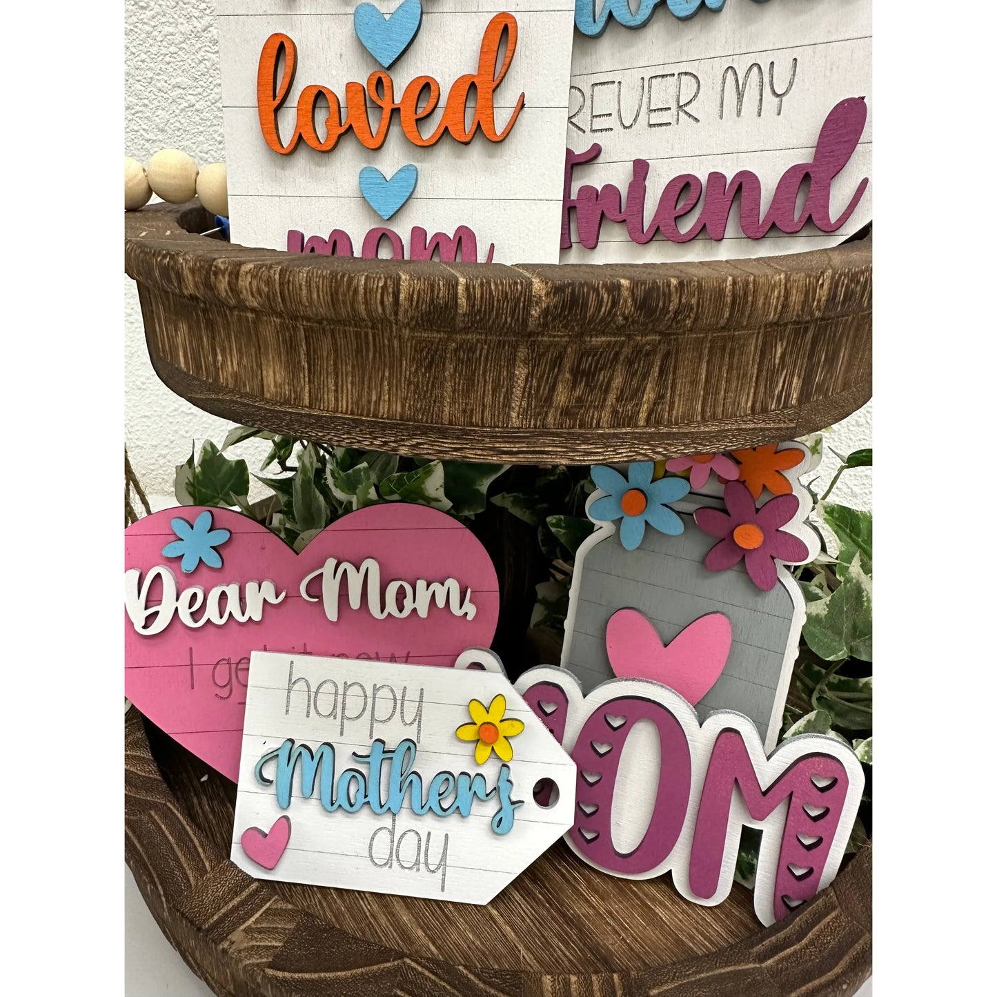 Dear Mom Tiered Tray Decor Tiered Tray