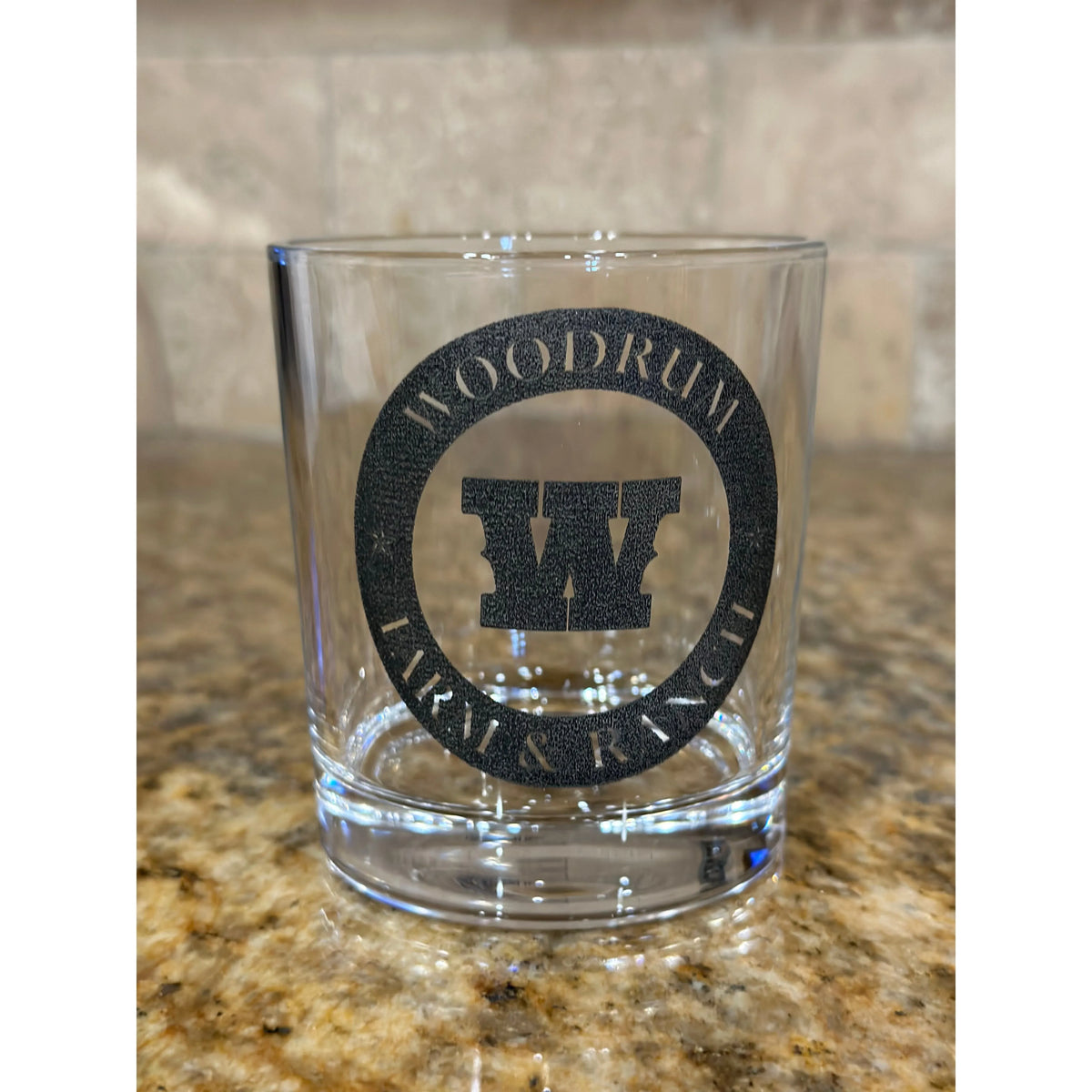 LaserEtched Whisky Glasses NFR Design