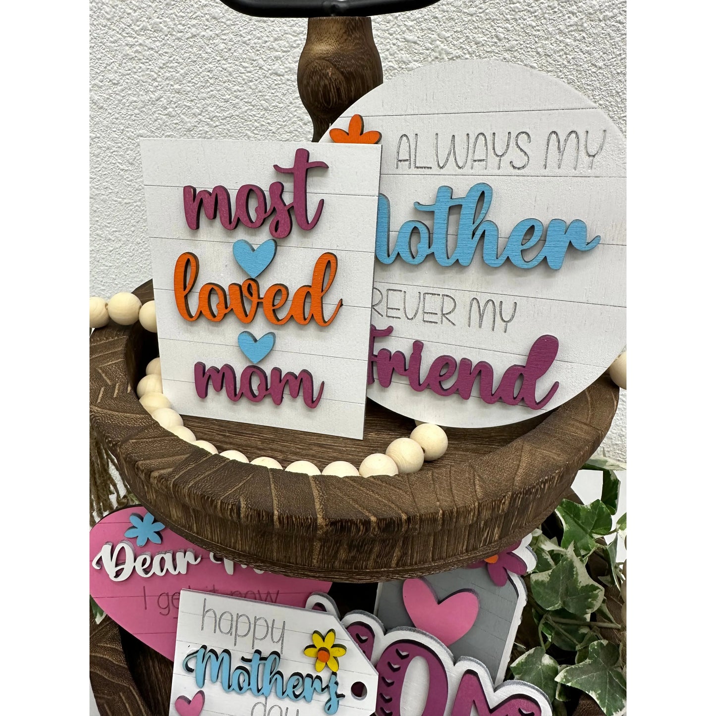 Dear Mom Tiered Tray Decor Tiered Tray