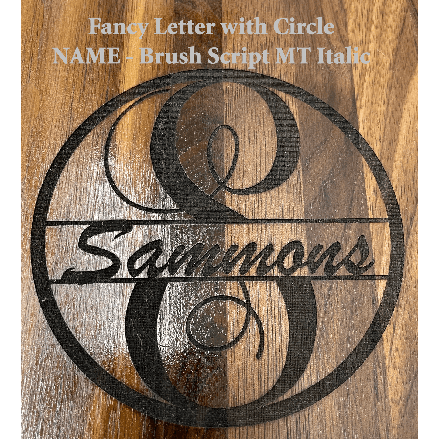 Monogrammed Walnut Cutting Board - Nifty Decor & More