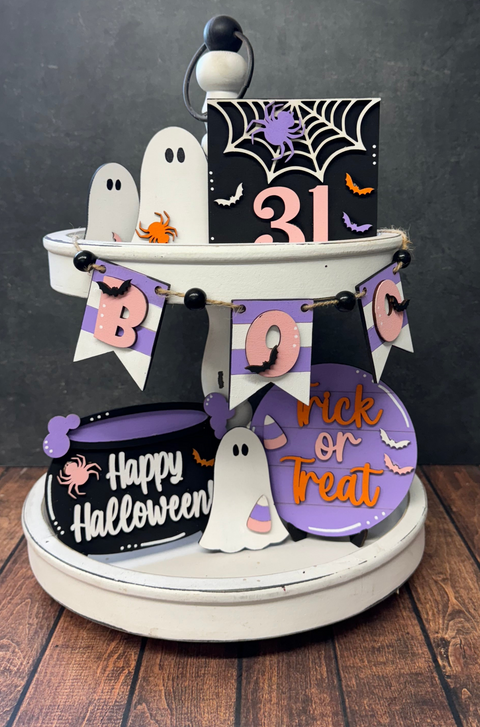 Happy Halloween Tiered Tray Tiered Tray   