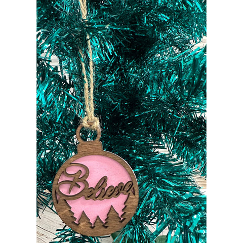 Believe Assorted Ornaments Christmas Ornament D9