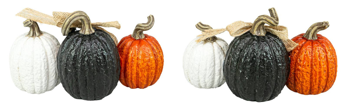 EEK BOO Halloween Pumpkin Trio Tabletop