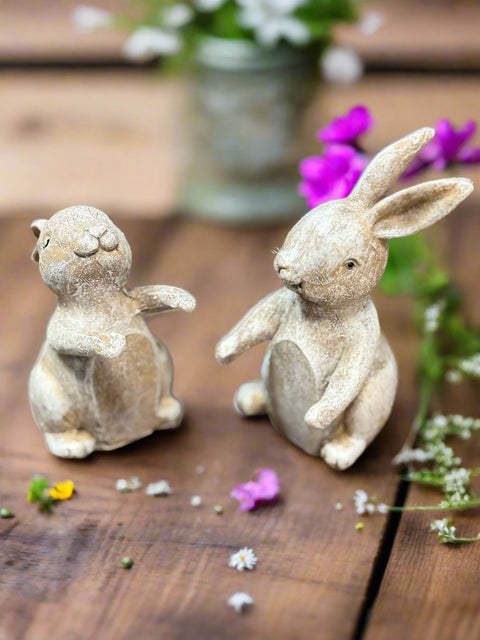 Charming Rabbit Couple Figurines Table decor