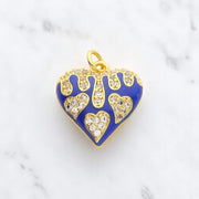 Royal Heart Charm add on, dazzling accessory for necklace, bracelet, anklet, perfect gift for jewelry lovers charm