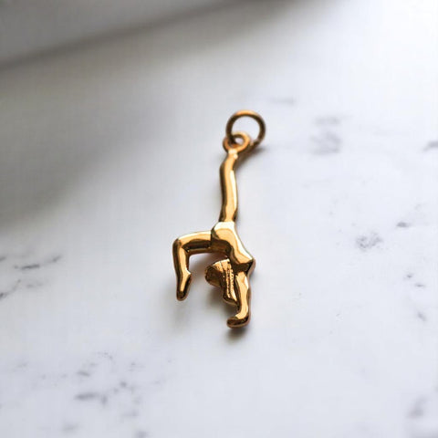 Gymnastics Charm add on, adorable acrobatic necklace or bracelet accessory, perfect for sports lovers, gift for gymnasts charm