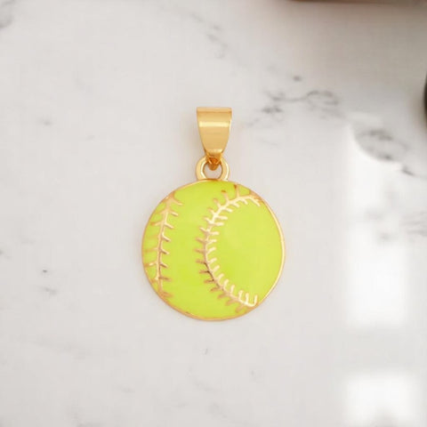 Grand Slam Charm Add-On, Stunning Baseball Jewelry Accent for Necklace or Bracelet, Perfect Sports Fan Gift charm