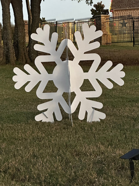 Metal Snowflakes Outdoor Decor outdoor decorations