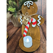 Mr. & Mrs. Gingerbread Votive Candle Holder    