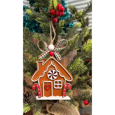 Gingerbread House Ornament Christmas Ornament   