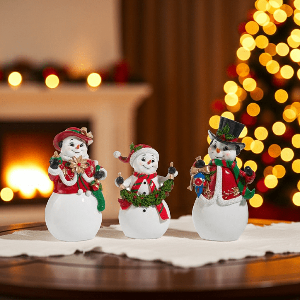 10" Festive Snow Family - Nifty Decor & More