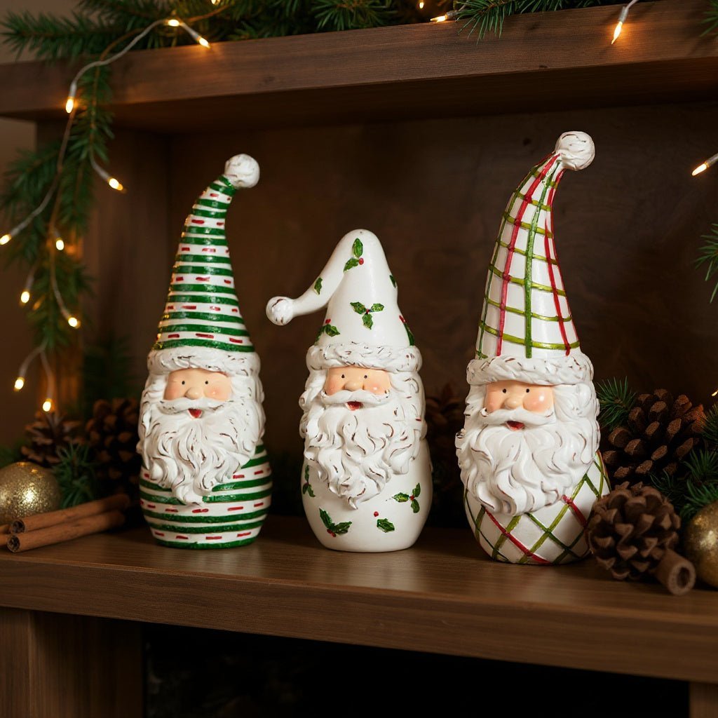 10" Pattern Santa - Nifty Decor & More