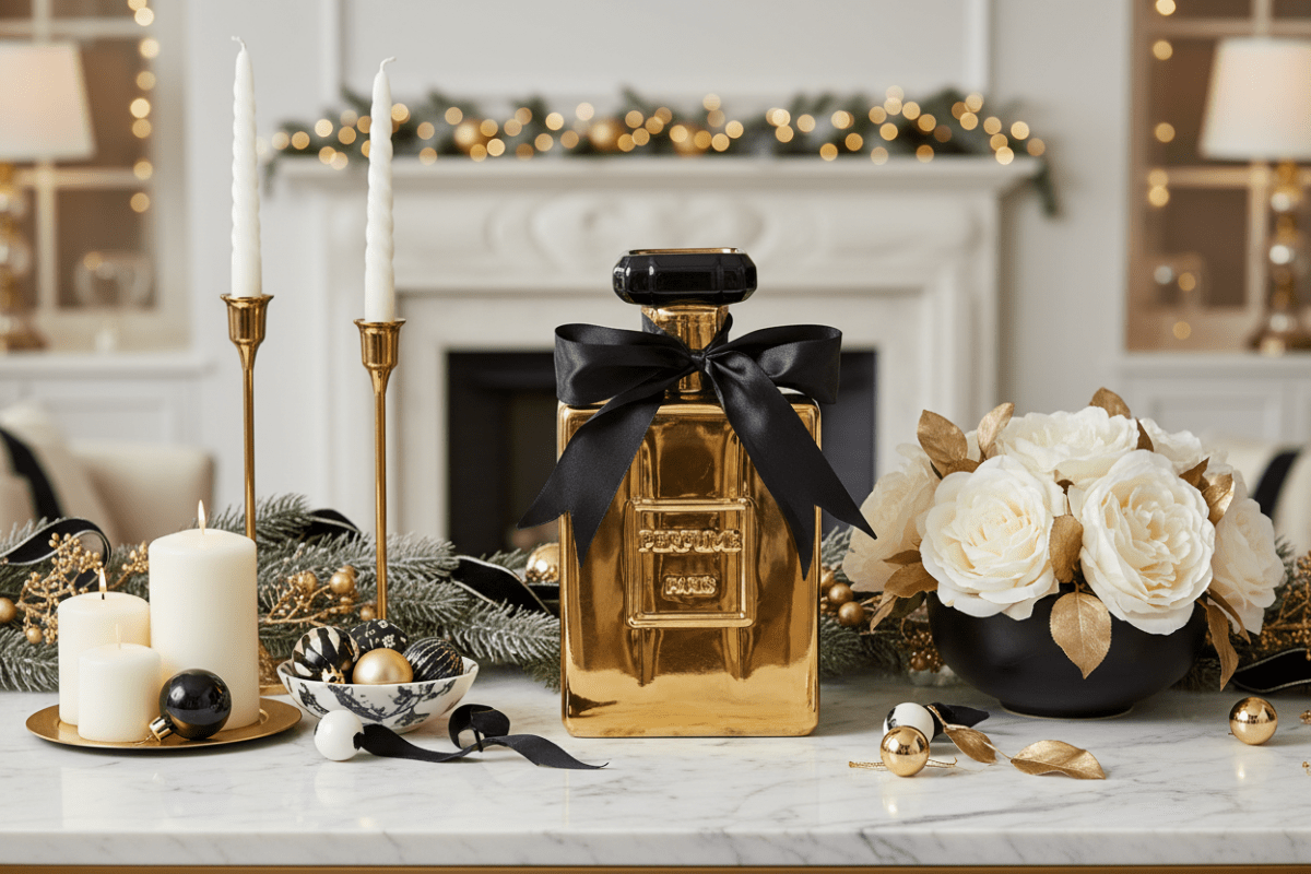 10" Perfume Bottle Vase - Nifty Decor & More