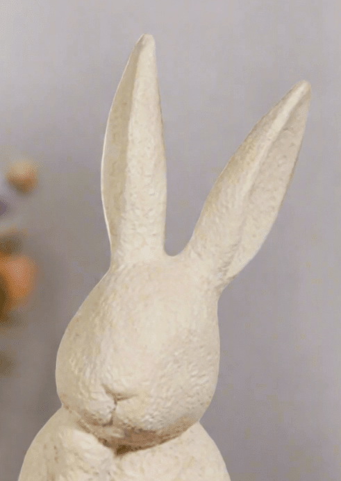 10" Rabbit Bust | Resin Home Decor | Stylish Easter Decoration | Rustic Rabbit Figurine for Spring Decor - Nifty Decor & More