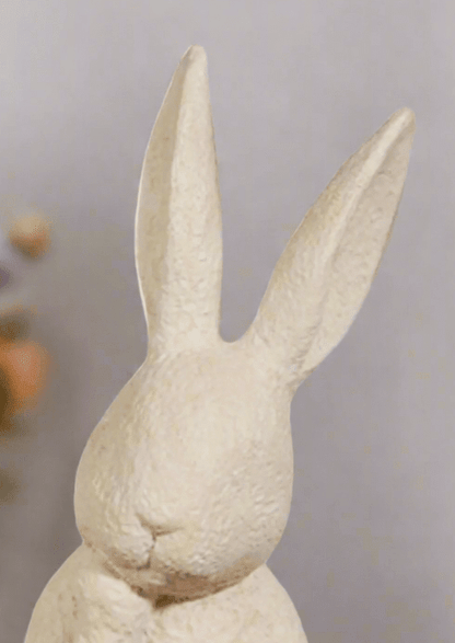 10" Rabbit Bust | Resin Home Decor | Stylish Easter Decoration | Rustic Rabbit Figurine for Spring Decor - Nifty Decor & More