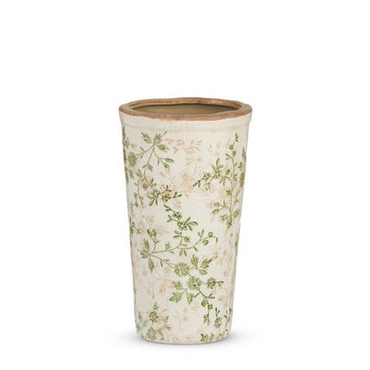 10" Taupe Floral Vase - Elegant Home Decor, Modern Centerpiece, Decorative Flower Pot, Rustic Style, Perfect Gift & Arrangement - Nifty Decor & More