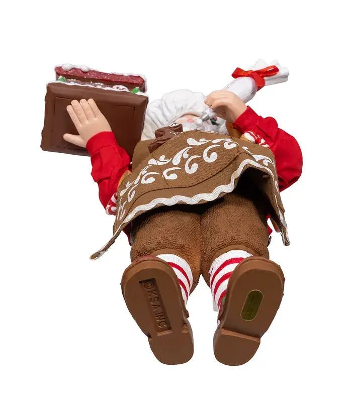 10.5" Chef Santa Decorate Gingerbread House - Nifty Decor & More