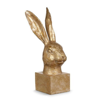10.5" Gold Rabbit Bust Statue | Elegant Home Decor & Unique Gift for Easter or Spring Celebrations - Nifty Decor & More