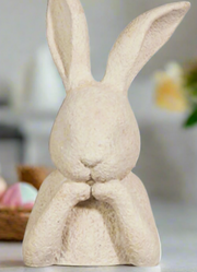 RAZ 10" Rabbit Bust | Resin Home Decor | Stylish Easter Decoration | Rustic Rabbit Figurine for Spring Decor