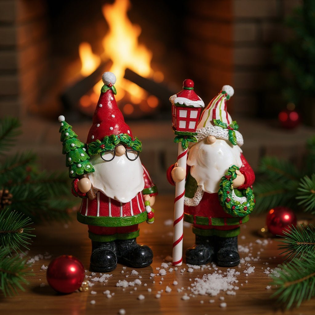 11" Holly - Day Santa Gnome - Nifty Decor & More