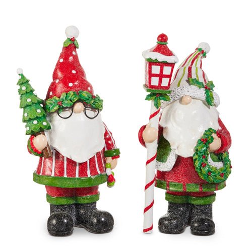 11" Holly-Day Santa Gnome