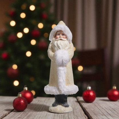 11" Ivory Old World Santa - Nifty Decor & More
