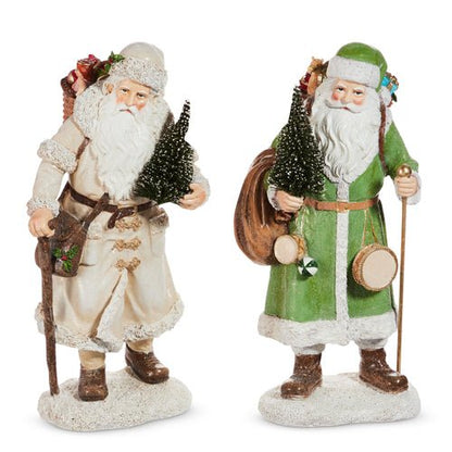 11.5" Victorian Santa with Tree - Nifty Decor & More