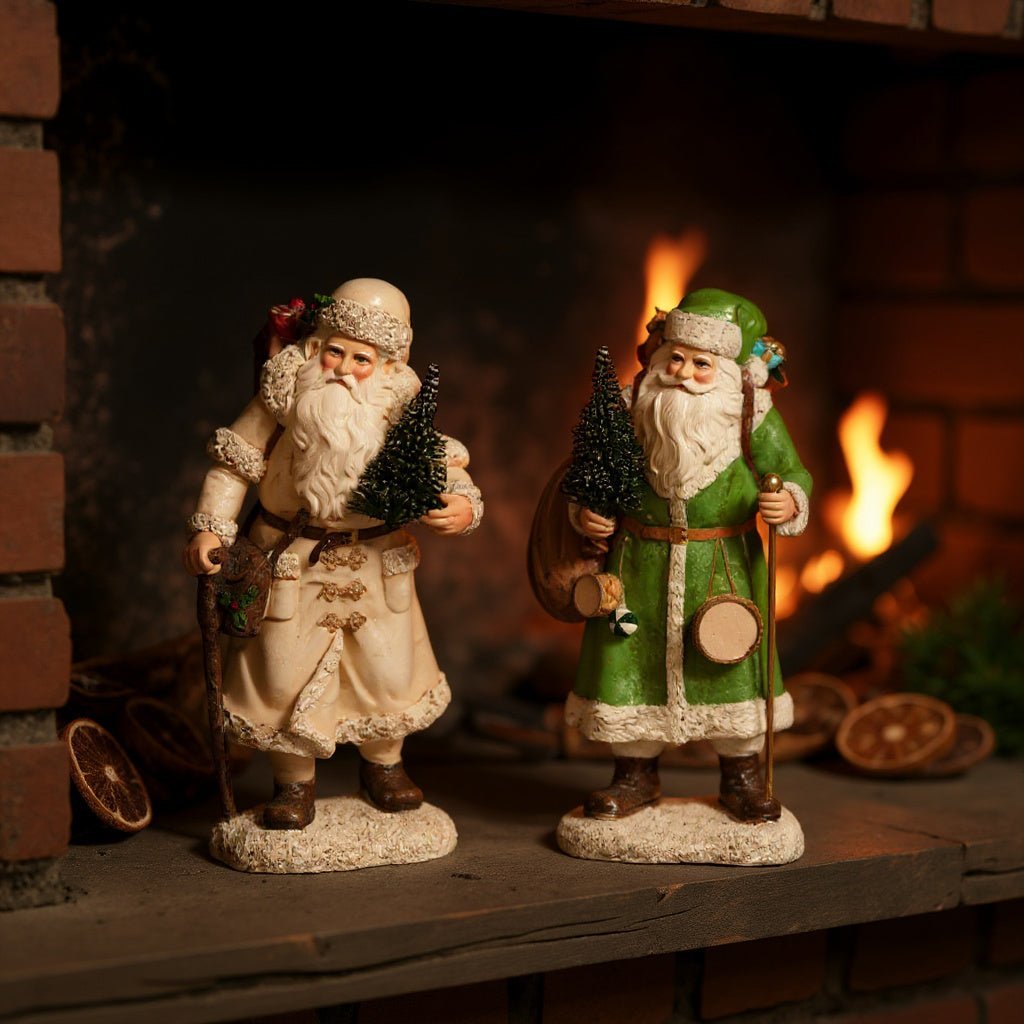 11.5" Victorian Santa with Tree - Nifty Decor & More