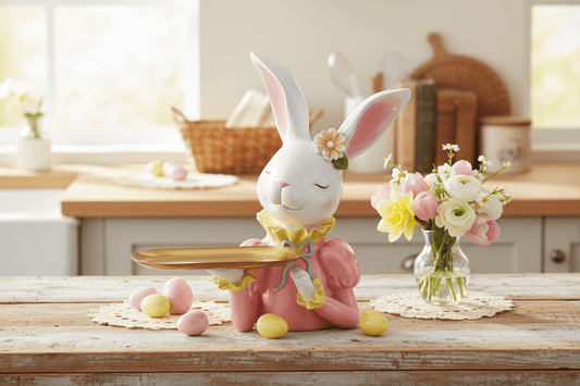 11.75" Bunny Table Top Butler - Nifty Decor & More