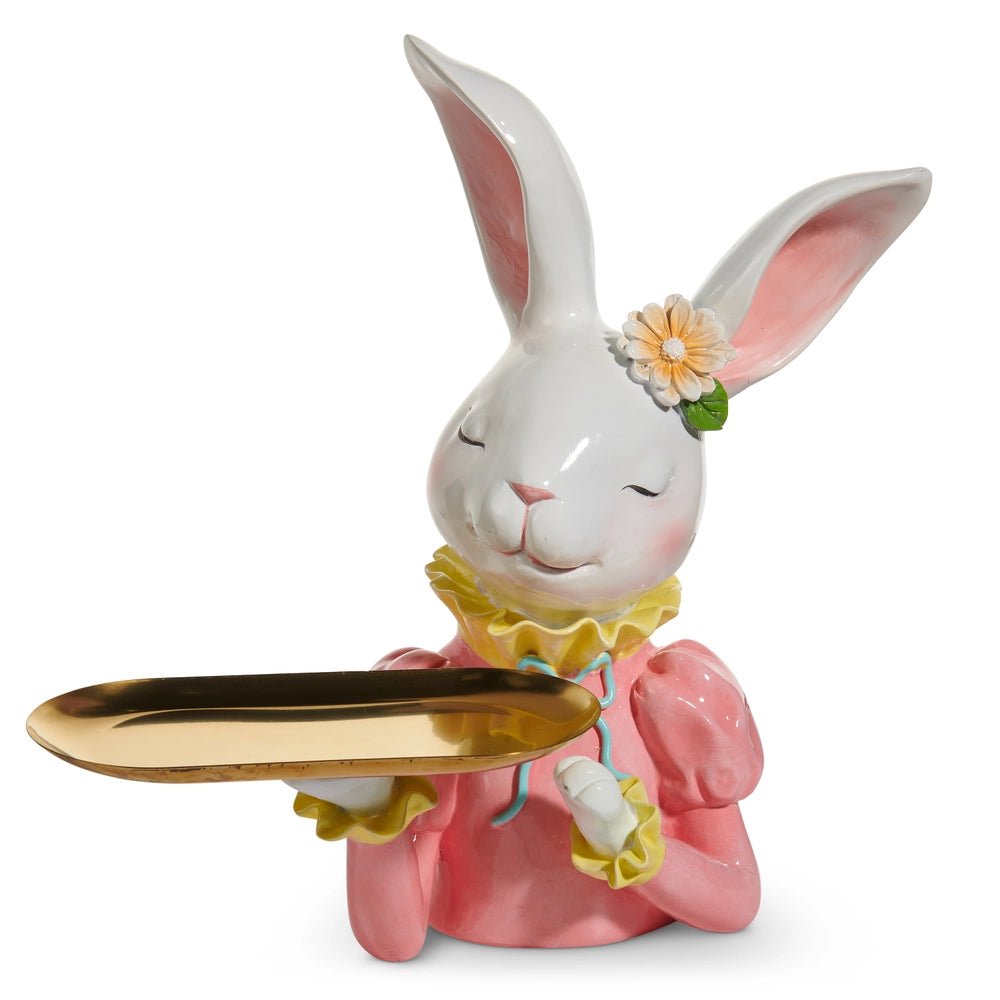 11.75" Bunny Table Top Butler - Nifty Decor & More
