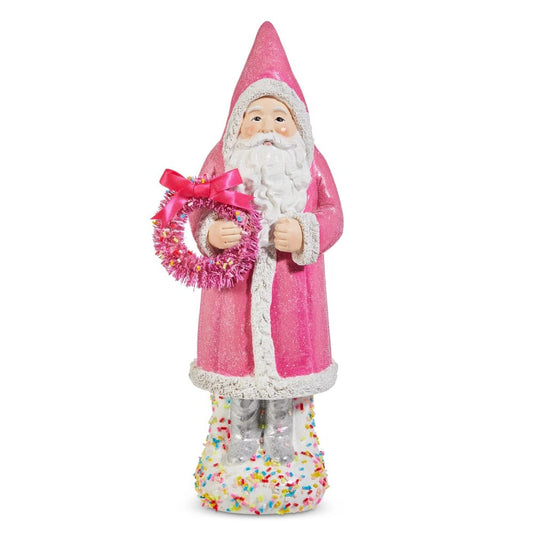 11.75" Sprinkle Pink Santa