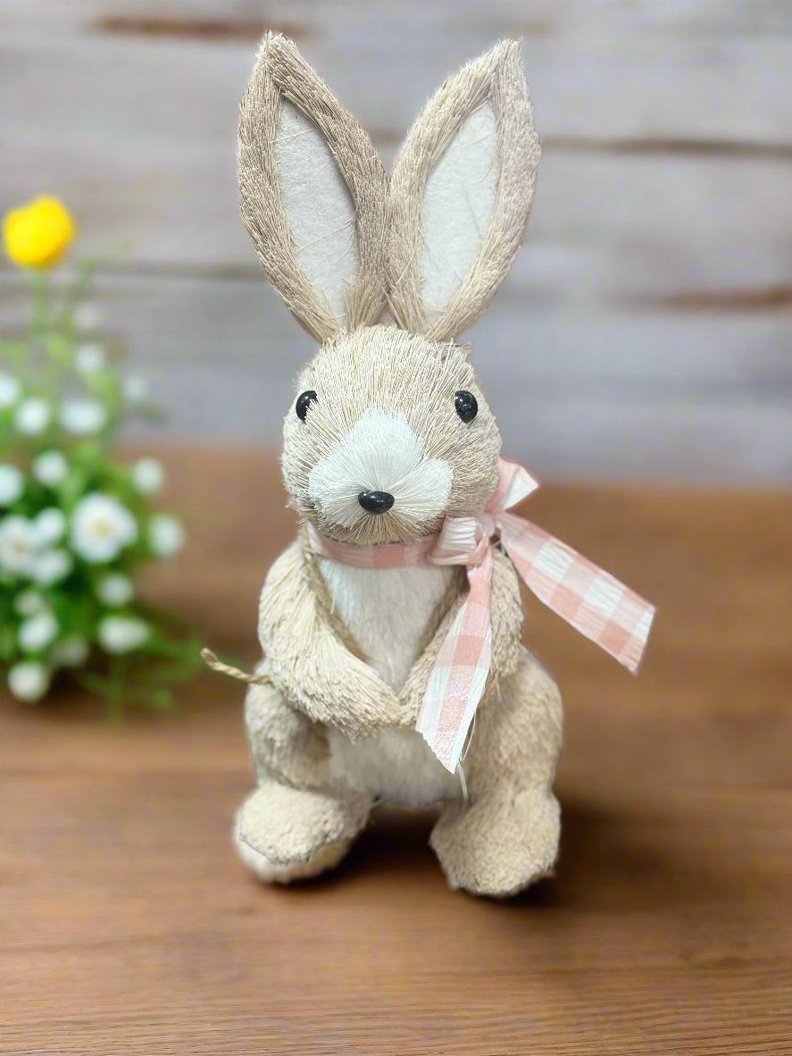 11.75" Woven Basket Bunnies - Nifty Decor & More