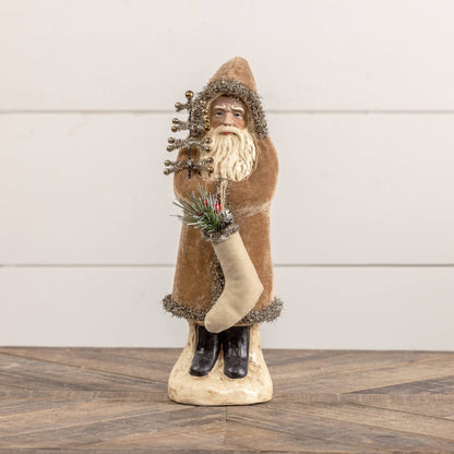 12" Fawn Velvet Belsnickle - Nifty Decor & More