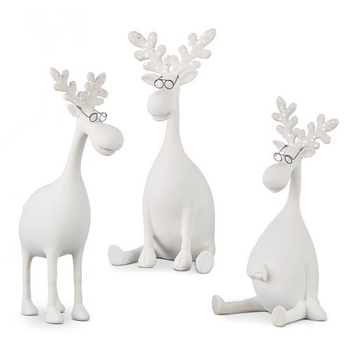 12" Moose with Glasses - RAZ - Nifty Decor & More