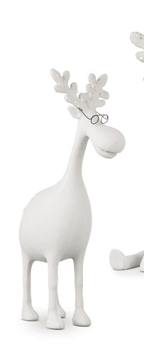 12" Moose with Glasses - RAZ - Nifty Decor & More