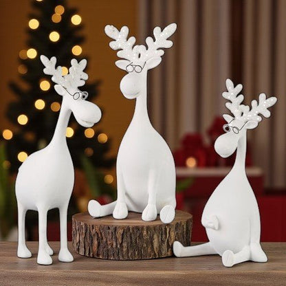 12" Moose with Glasses - RAZ - Nifty Decor & More