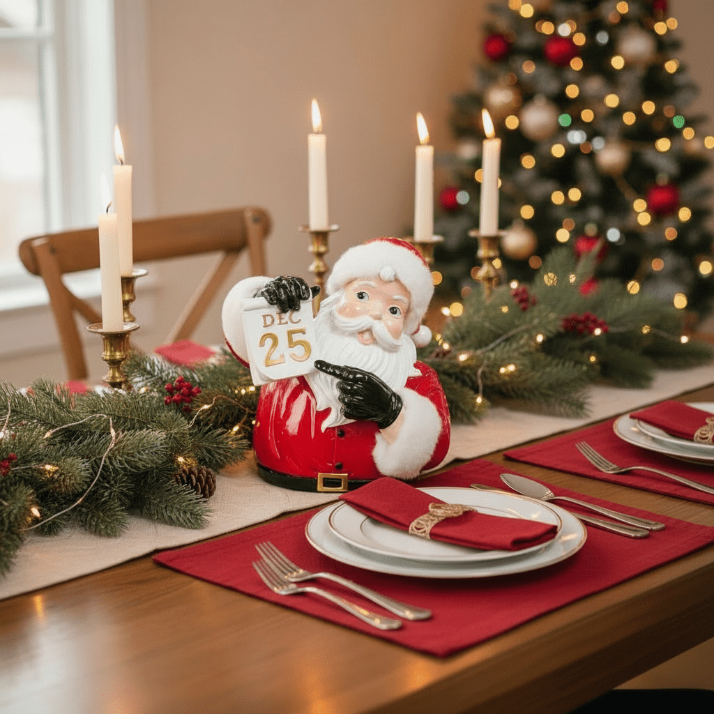 12.5" Christmas Day Santa Bust - Nifty Decor & More