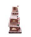 13"GINGERBREAD COOKIE 3 - LAYER LED HOUSE - Nifty Decor & More