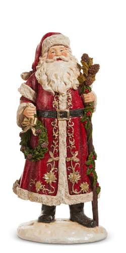14" Classic Santa Wreath