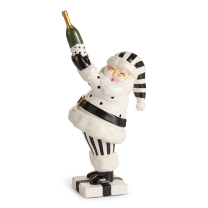 15" Champagne Service Santa - Nifty Decor & More