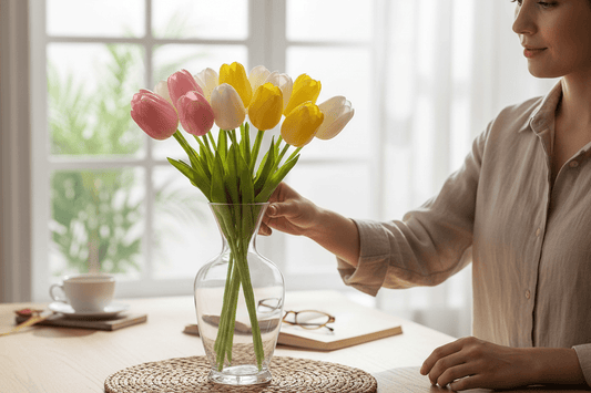15" Real Touch Tulip Bundle - Nifty Decor & More