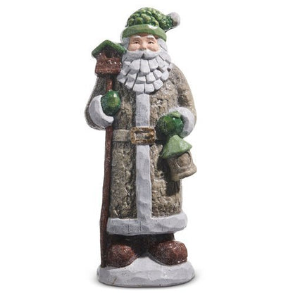 15.5" Woodland Green Santa Figurine by Raz Imports - Nifty Decor & More