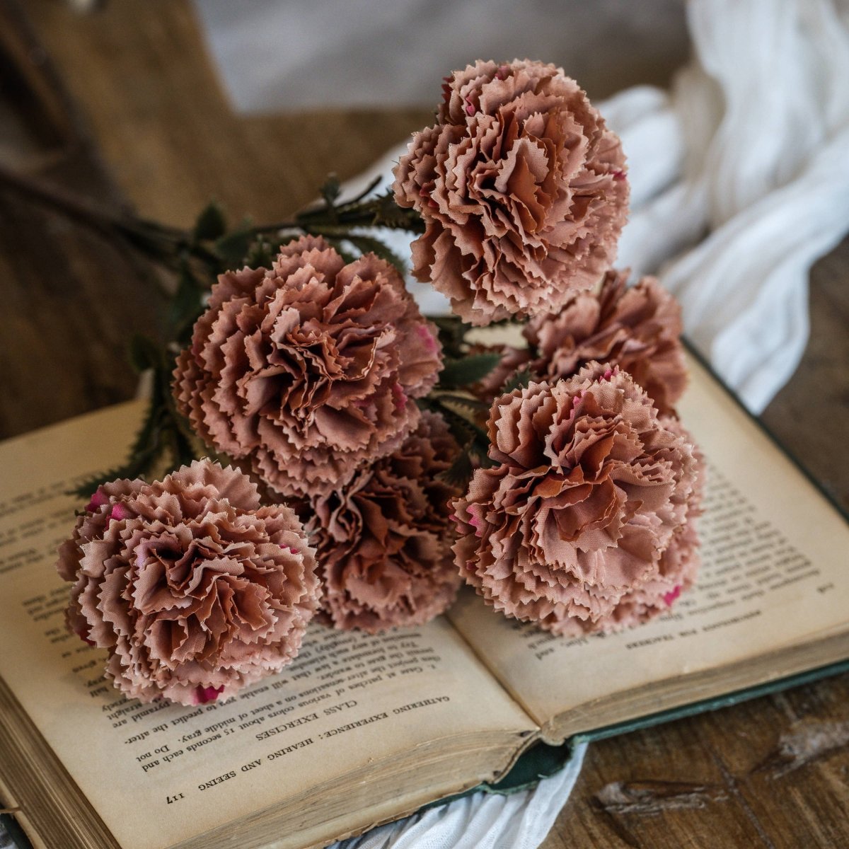 15.75" TERRACOTTA CARNATION SPRAY - Nifty Decor & More