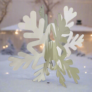 Metal Snowflakes Outdoor Decor outdoor decorations