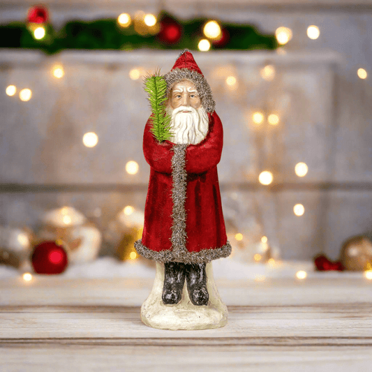 16" Deep Red Velvet Belsnickle - Nifty Decor & More